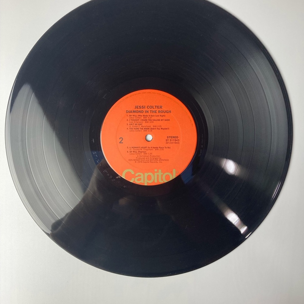 Jessi Coulter Diamond In The Rough Vintage Vinyl Record Album - Picture 4 of 4